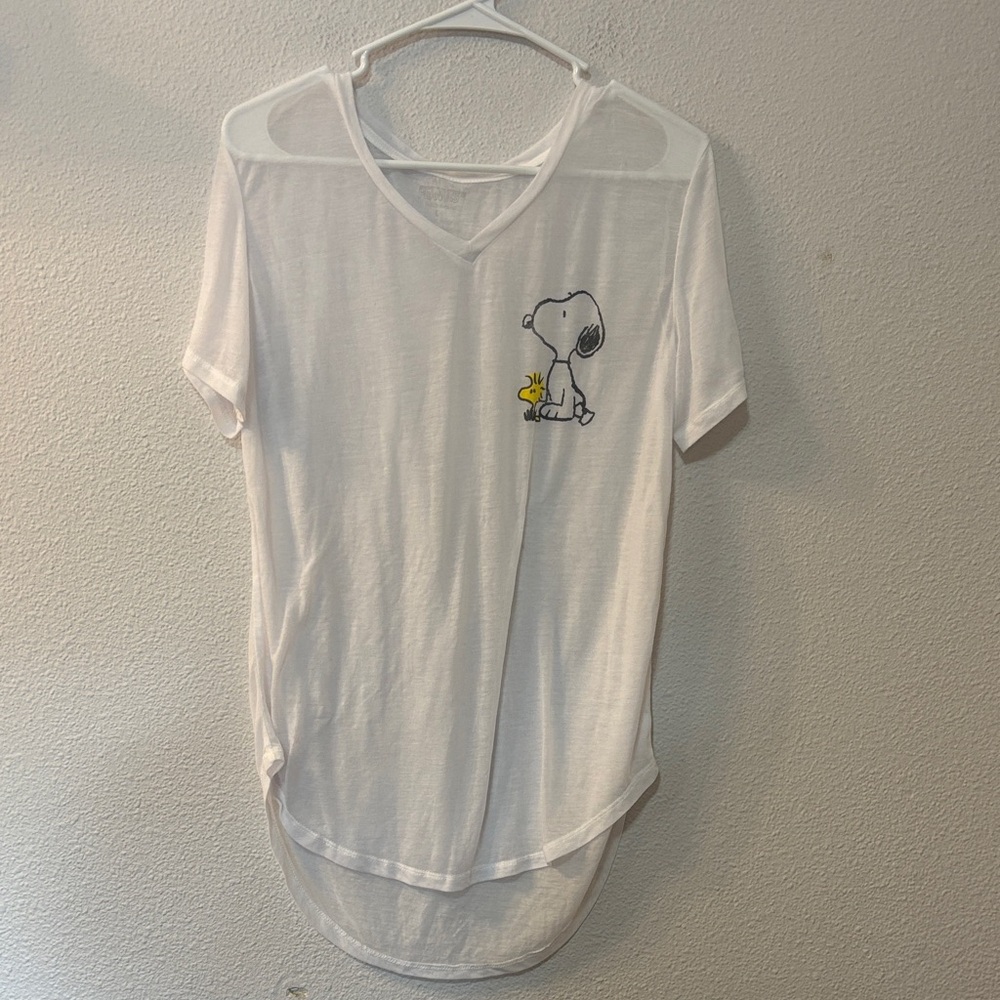 Peanuts White Graphic Tee